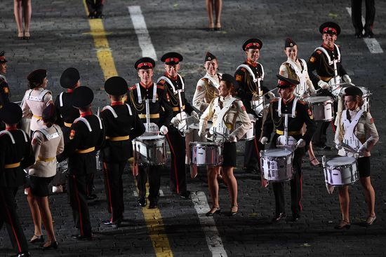 Opening ceremony for 10th Spasskaya Tower international military music festival
