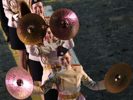 Opening ceremony for 10th Spasskaya Tower international military music festival