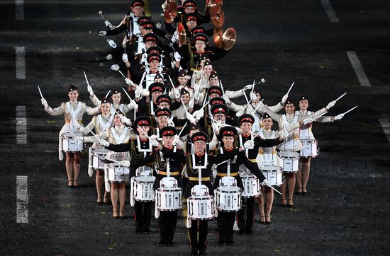 Opening ceremony for 10th Spasskaya Tower international military music festival