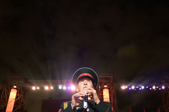 Opening ceremony for 10th Spasskaya Tower international military music festival