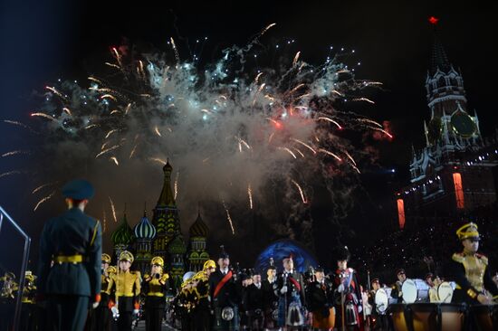 Opening ceremony for 10th Spasskaya Tower international military music festival
