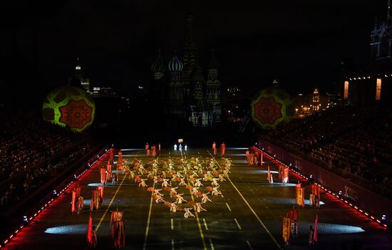 Opening ceremony for 10th Spasskaya Tower international military music festival