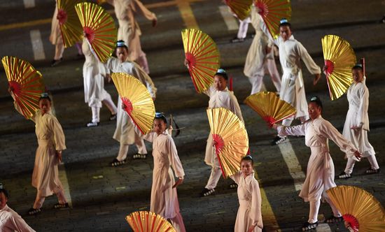 Opening ceremony for 10th Spasskaya Tower international military music festival