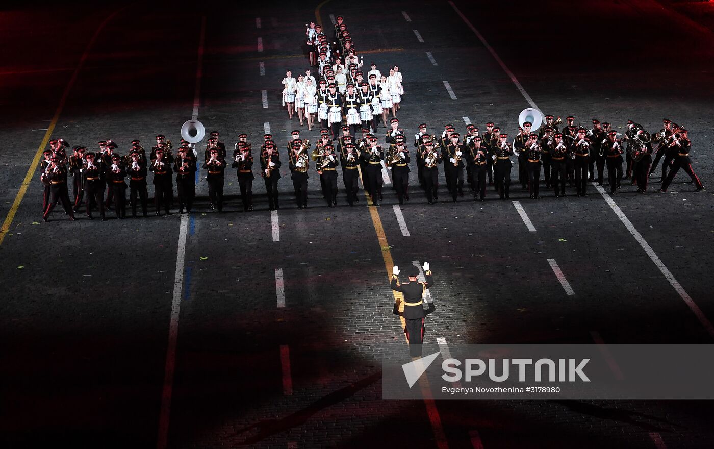 Opening ceremony for 10th Spasskaya Tower international military music festival