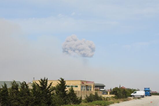 Explosion at weapon storage in Azerbaijan