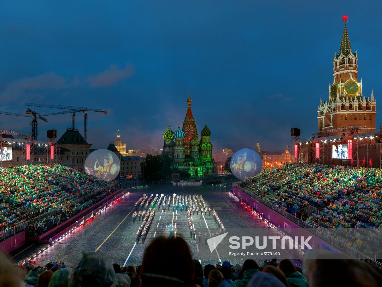 10th Spasskaya Tower international military music festival's opening ceremony