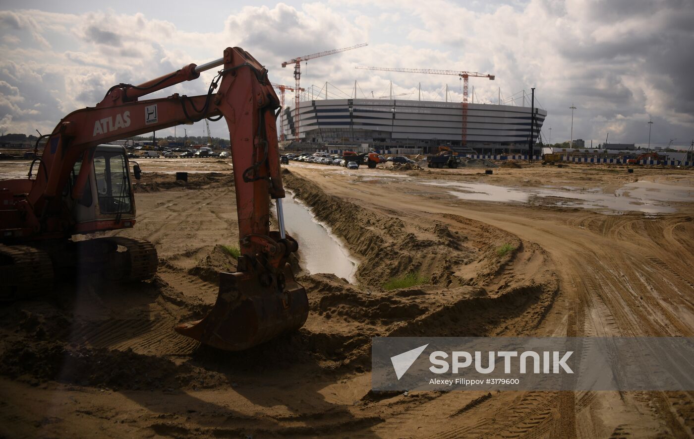 Kaliningrad Stadium construction site