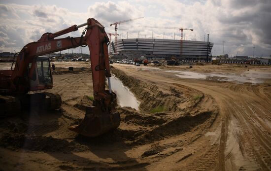 Kaliningrad Stadium construction site