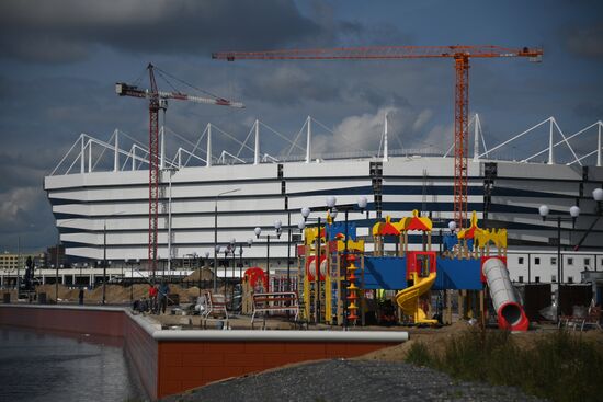 Kaliningrad Stadium construction site
