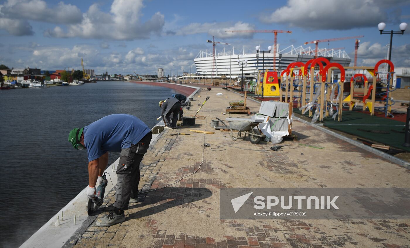 Kaliningrad Stadium construction site