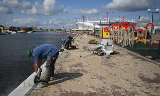 Kaliningrad Stadium construction site