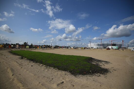 Kaliningrad Stadium construction site