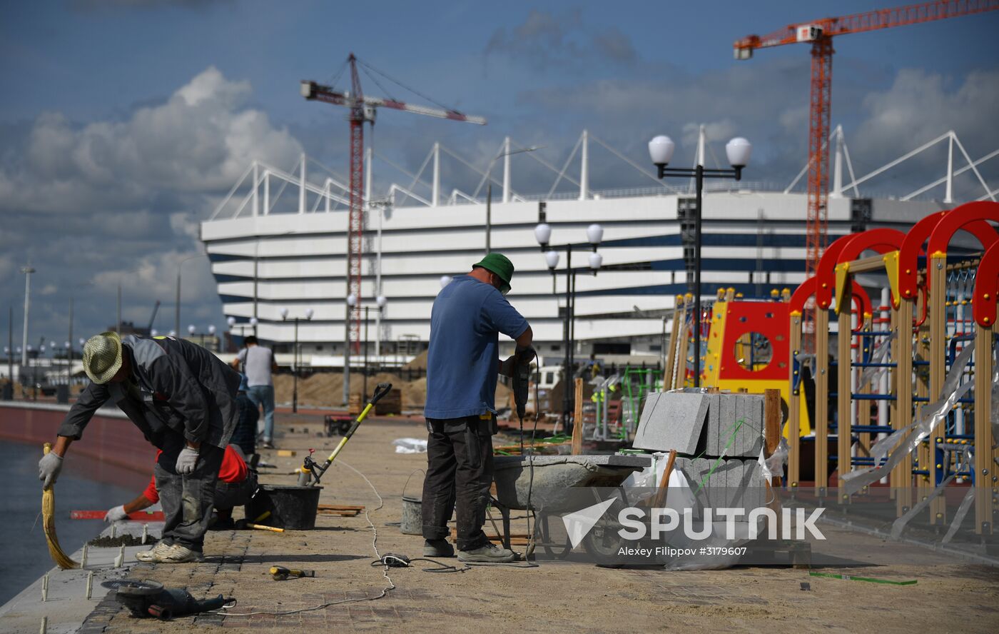 Kaliningrad Stadium construction site