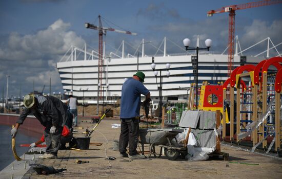 Kaliningrad Stadium construction site
