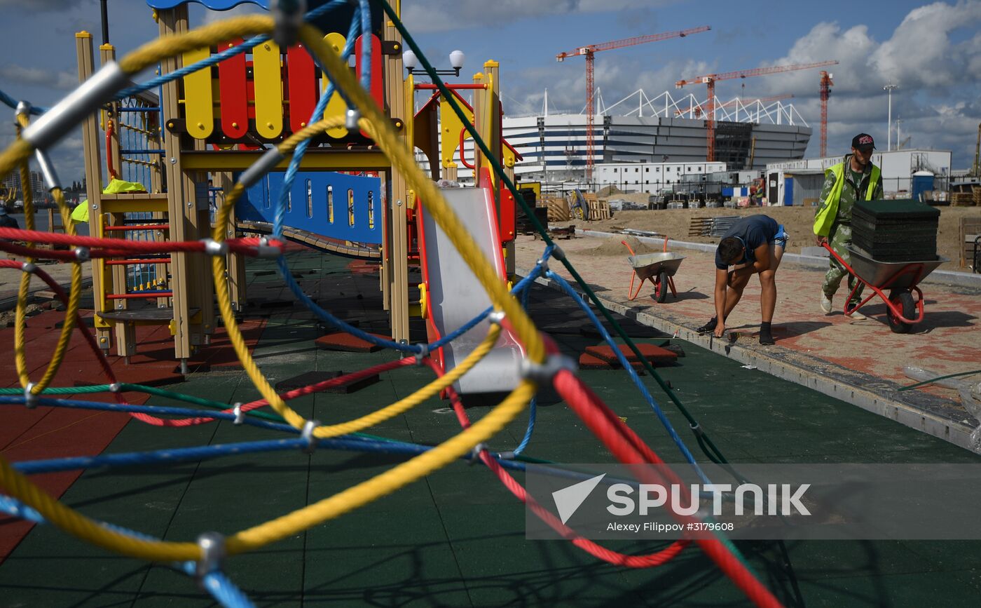Kaliningrad Stadium construction site
