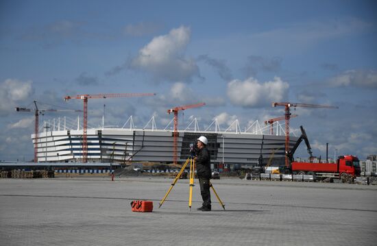 Kaliningrad Stadium construction site