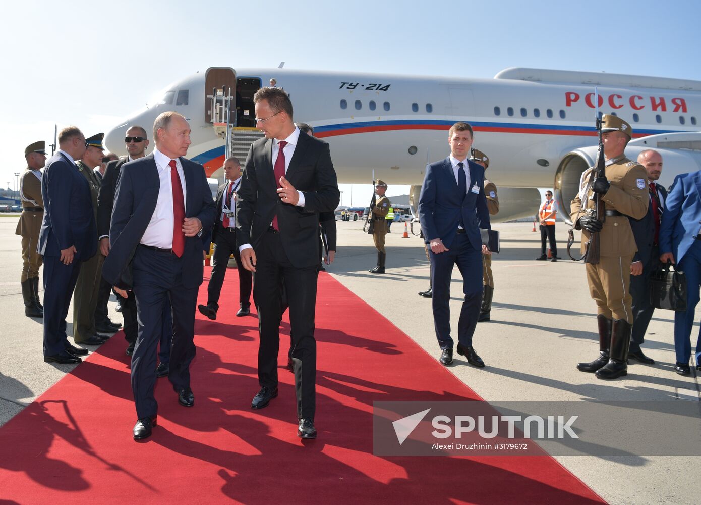 Russian President Vladimir Putin visits Hungary