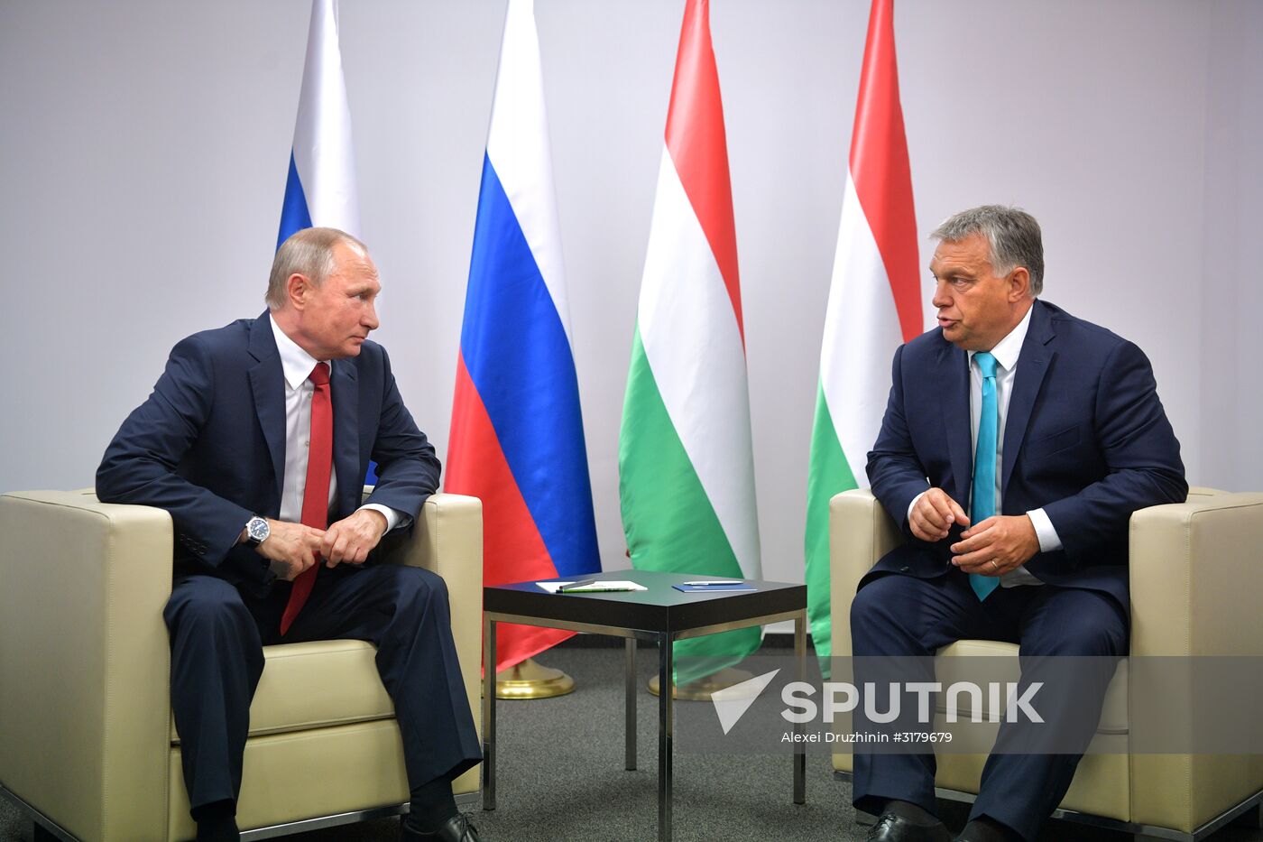 Russian President Vladimir Putin visits Hungary