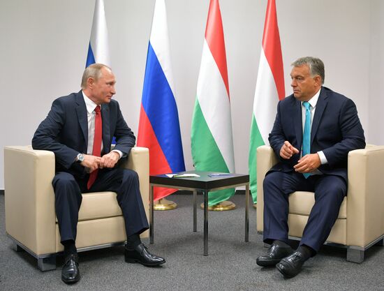 Russian President Vladimir Putin visits Hungary