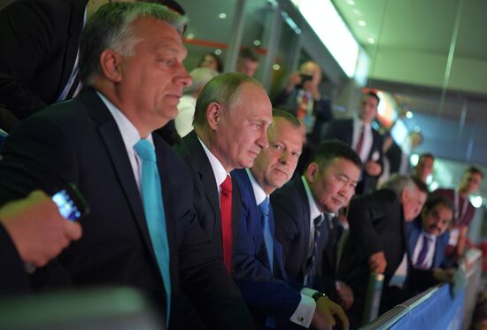 Russian President Vladimir Putin visits Hungary