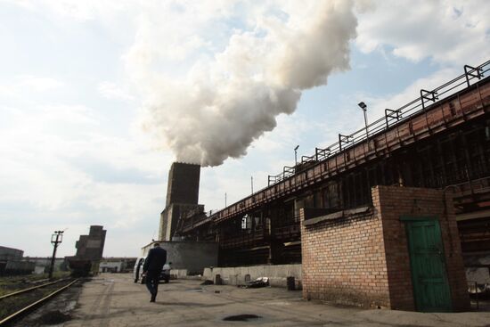 Yasinovka coke plant in Makeyevka, Donetsk Region