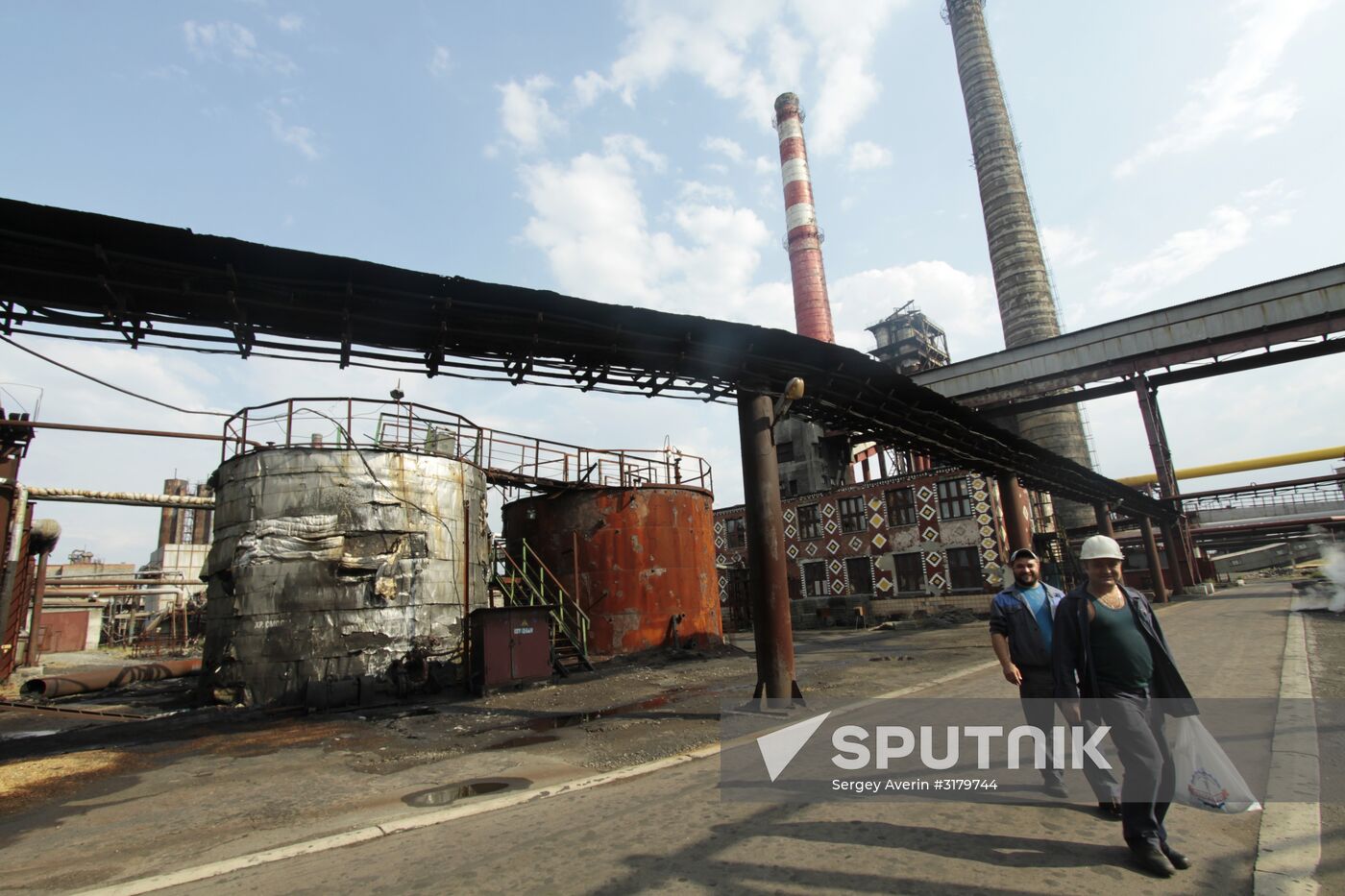 Yasinovka coke plant in Makeyevka, Donetsk Region