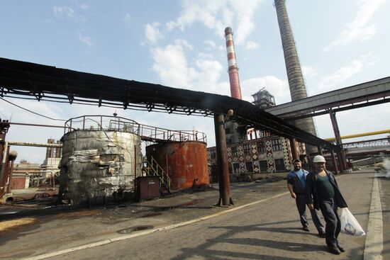 Yasinovka coke plant in Makeyevka, Donetsk Region
