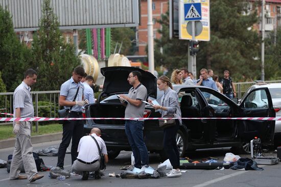 Attack on highway patrolmen in Krasnodar