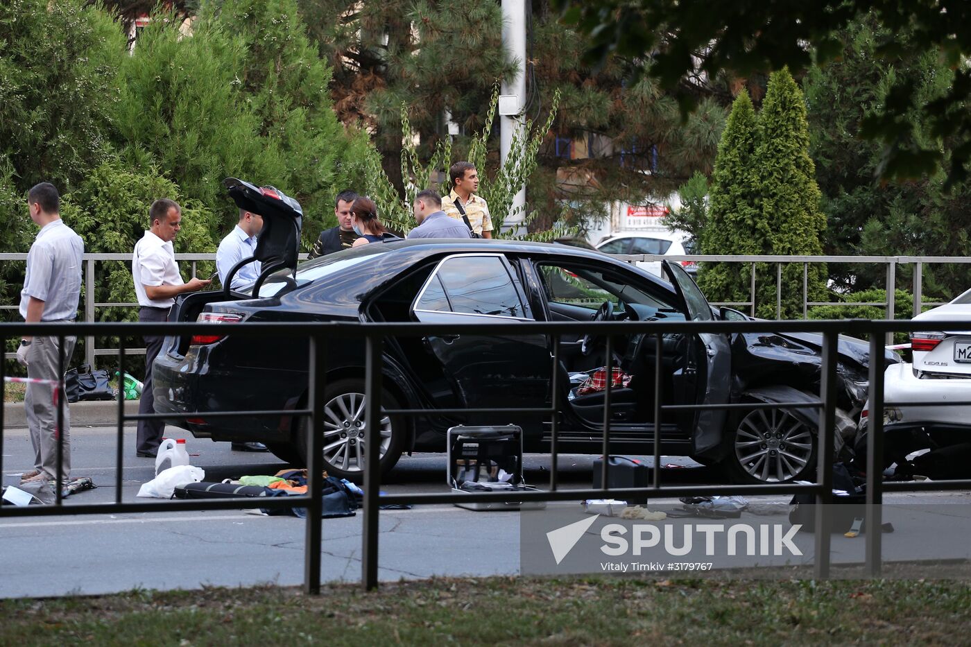 Attack on highway patrolmen in Krasnodar