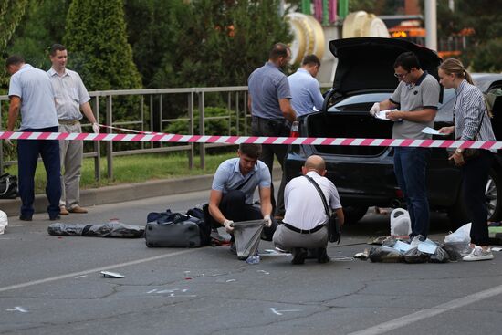 Attack on highway patrolmen in Krasnodar