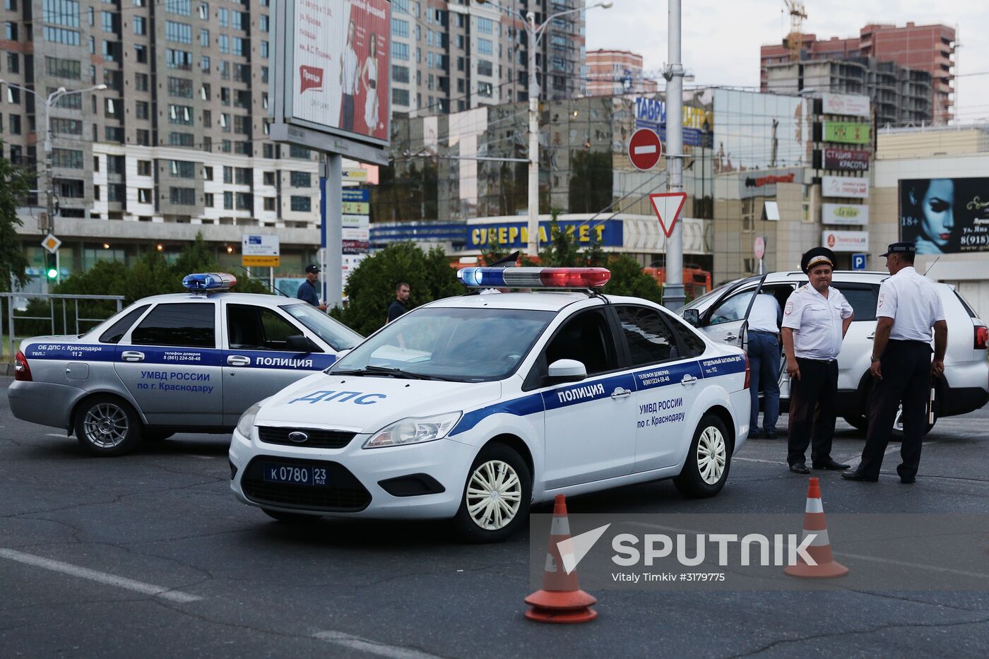Patrolmen attacked in Krasnodar