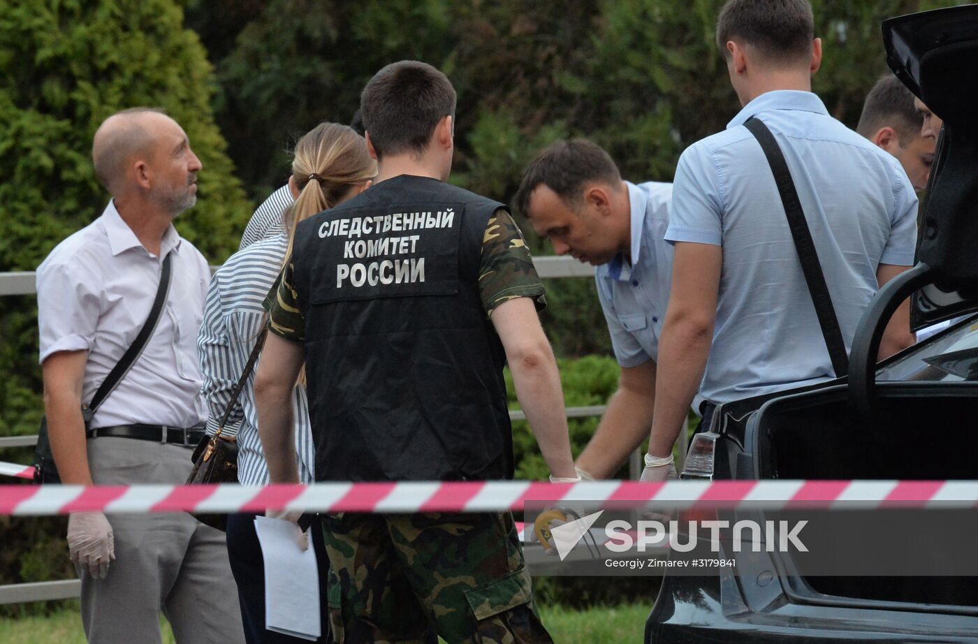 Attack on highway patrolmen in Krasnodar