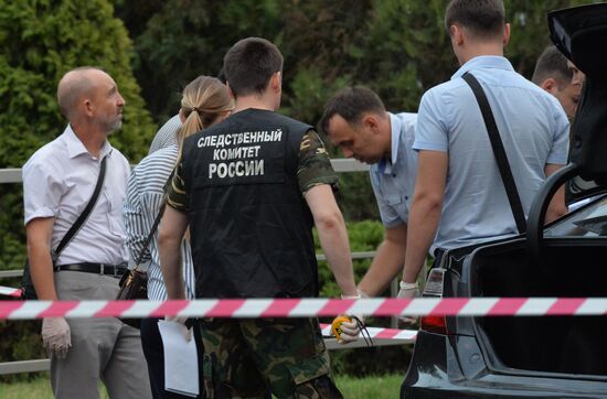 Attack on highway patrolmen in Krasnodar