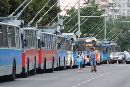 Attack on highway patrolmen in Krasnodar