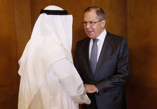Russian Foreign Minister Sergei Lavrov visits the United Arab Emirates