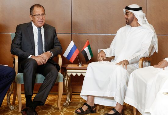 Russian Foreign Minister Sergei Lavrov visits the United Arab Emirates