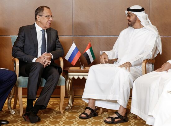 Russian Foreign Minister Sergei Lavrov visits the United Arab Emirates