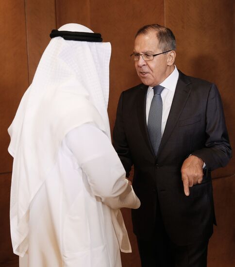 Russian Foreign Minister Sergei Lavrov visits the United Arab Emirates