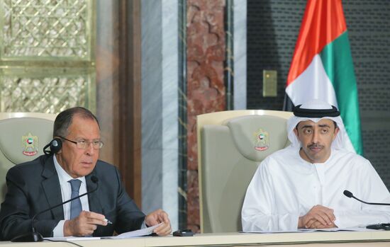 Russian Foreign Minister Sergei Lavrov visits the United Arab Emirates