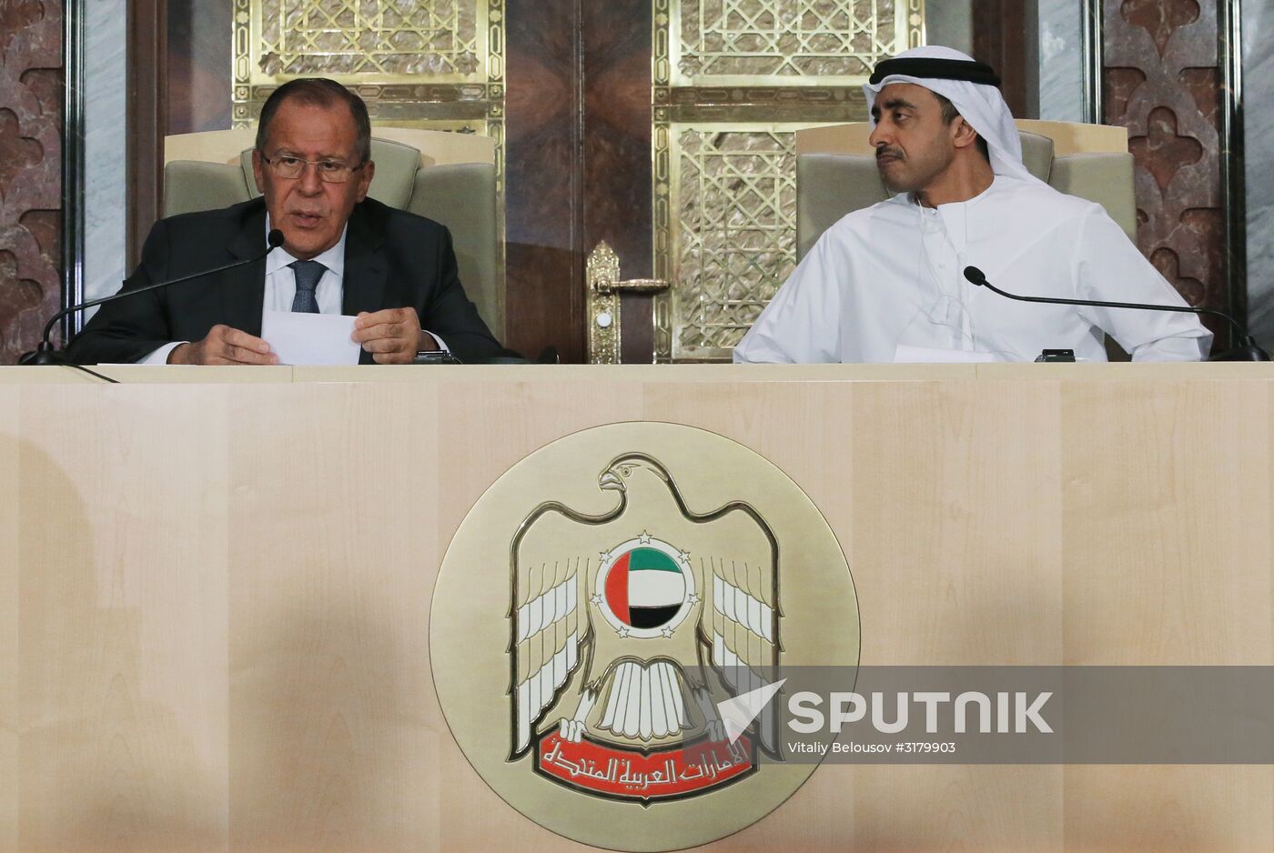 Russian Foreign Minister Sergei Lavrov visits the United Arab Emirates