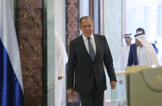 Russian Foreign Minister Sergei Lavrov visits the United Arab Emirates