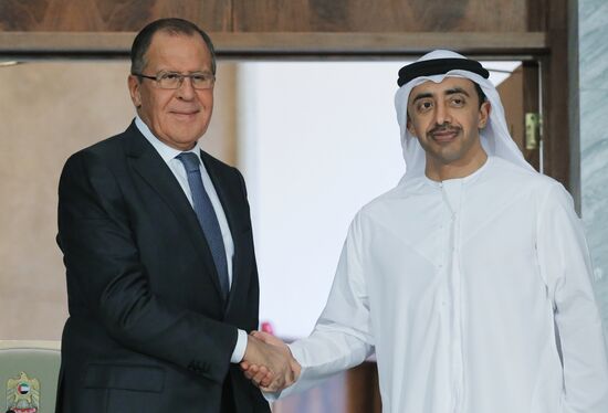 Russian Foreign Minister Sergei Lavrov visits the United Arab Emirates