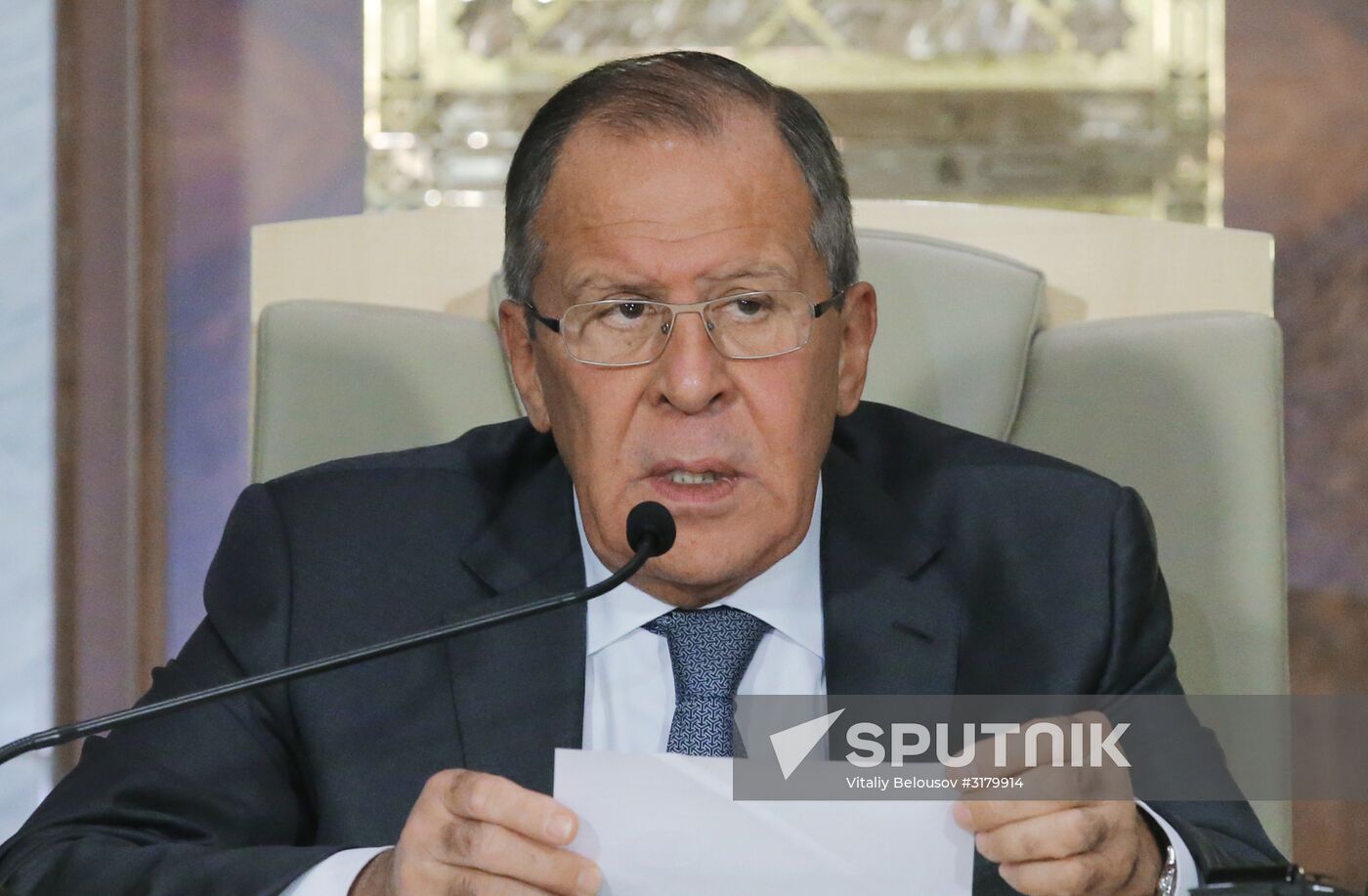 Russian Foreign Minister Sergei Lavrov visits the United Arab Emirates