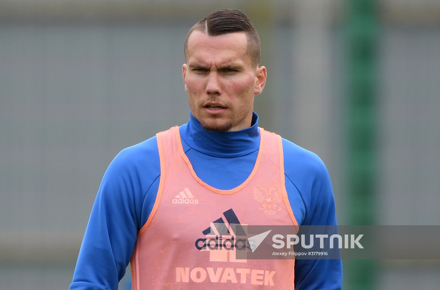 Russian national football team in training