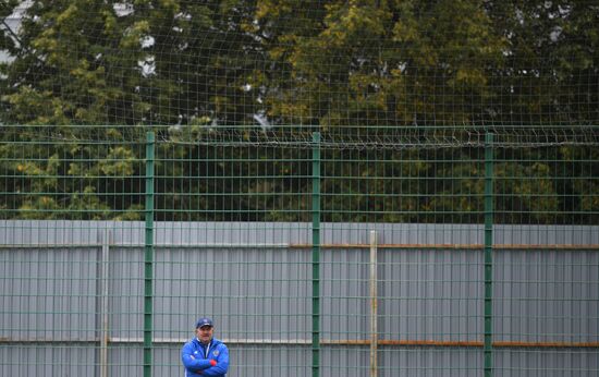 Russian national football team in training