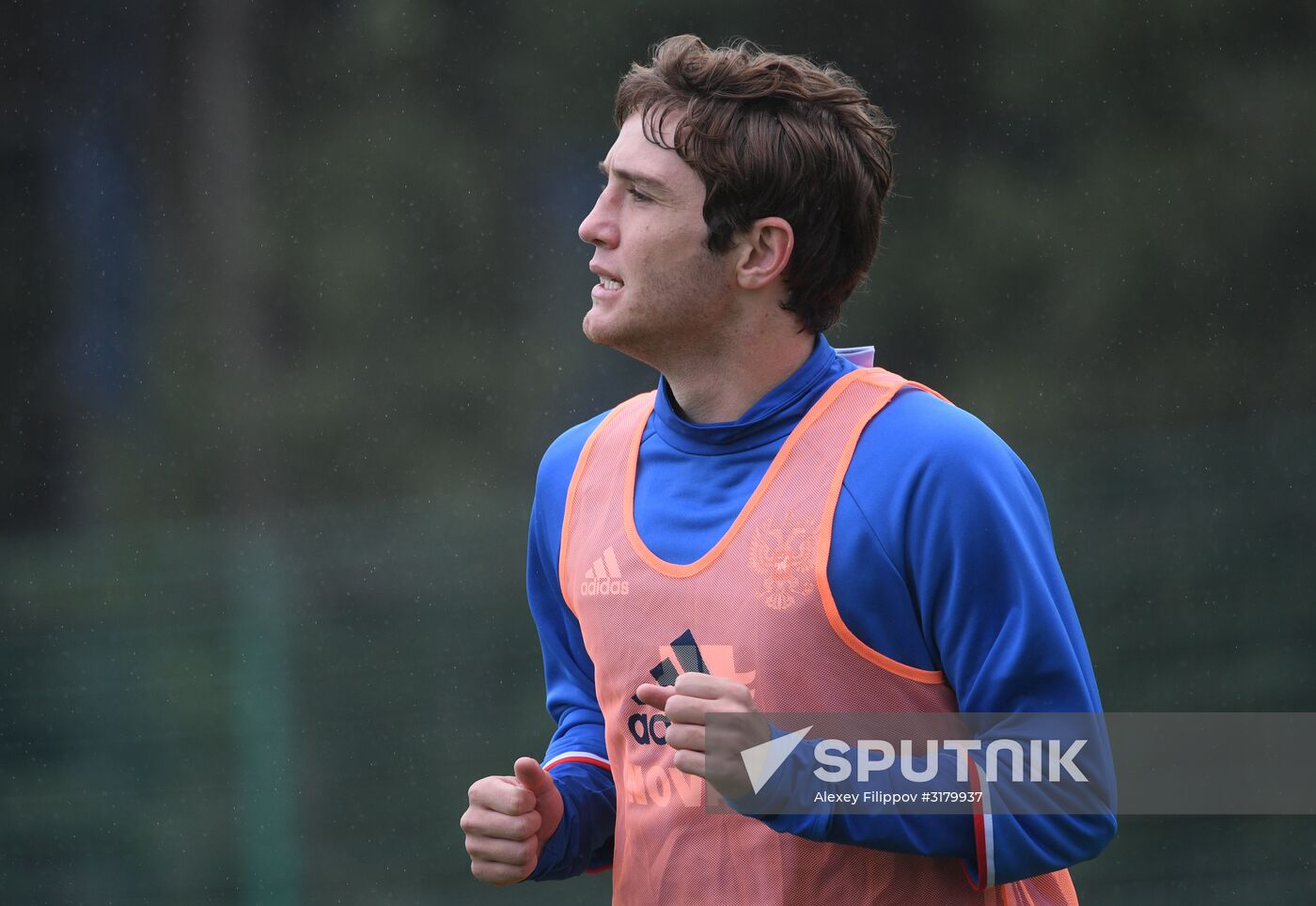 Russian national football team in training