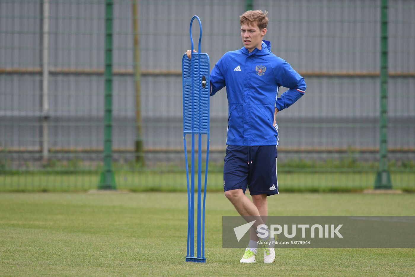 Russian national football team in training