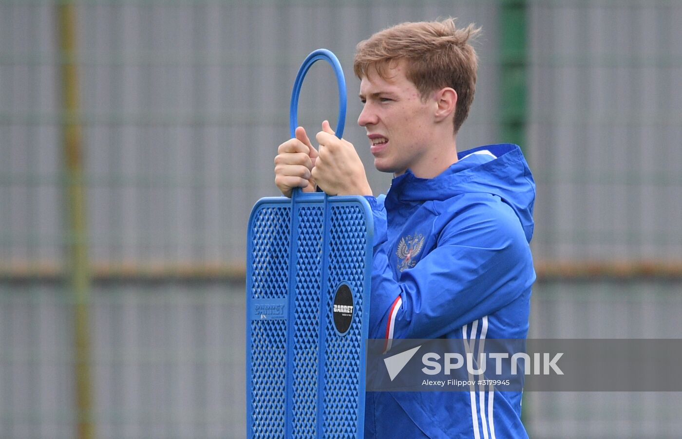 Russian national football team in training