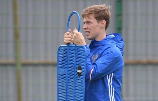 Russian national football team in training