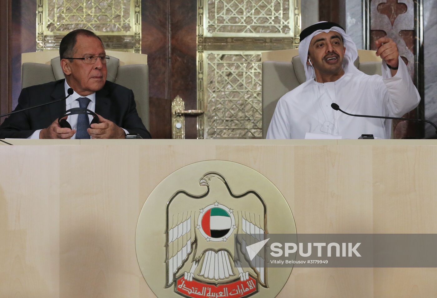 Russian Foreign Minister Sergei Lavrov visits the United Arab Emirates